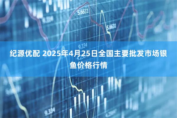 纪源优配 2025年4月25日全国主要批发市场银鱼价格行情