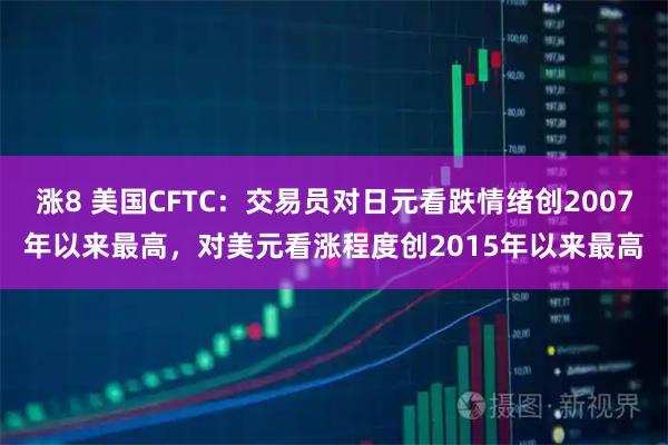 涨8 美国CFTC：交易员对日元看跌情绪创2007年以来最高，对美元看涨程度创2015年以来最高